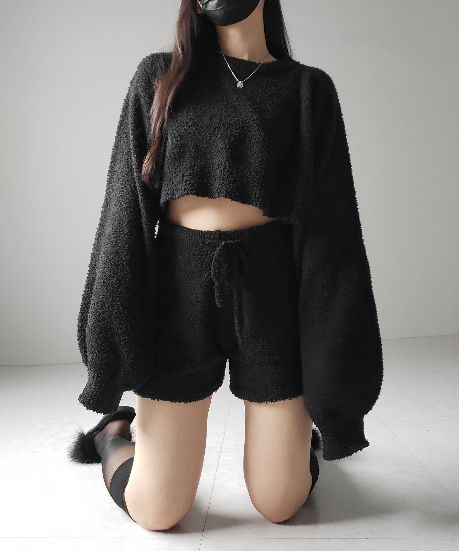 【 セットアップ可能 】マシュマロタッチショートプルオーバー ／ marshmallow touch short pullover