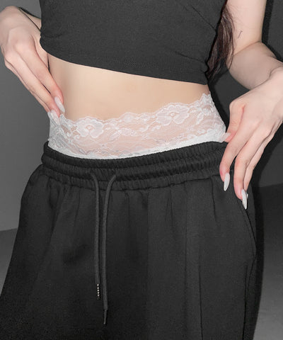 レースレイヤードインナーパンツ ／ Lace layered inner pants