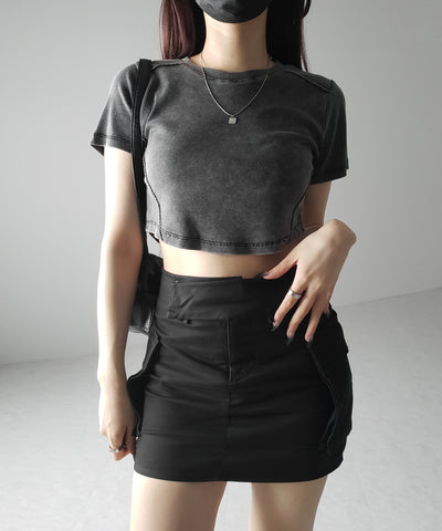 ヴィンテージショートリブＴシャツ ／ sideline vintage short lib T-shirt