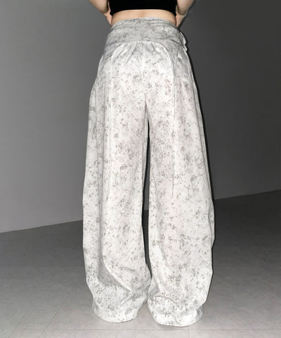 ガーターレイヤードヴィンテージタックワイドパンツ ／ garter layered vintage tack wide pants