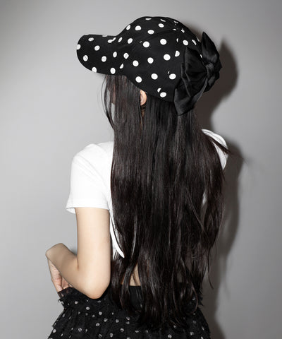 ドットバックリボンキャップ ／ DOT back ribbon CAP