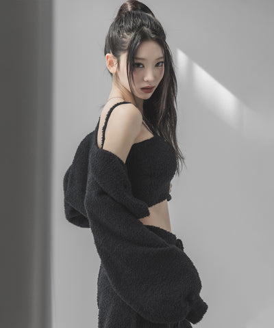 【セットアップ可能 】マシュマロタッチショートキャミソール ／ marshmallow touch short camisole