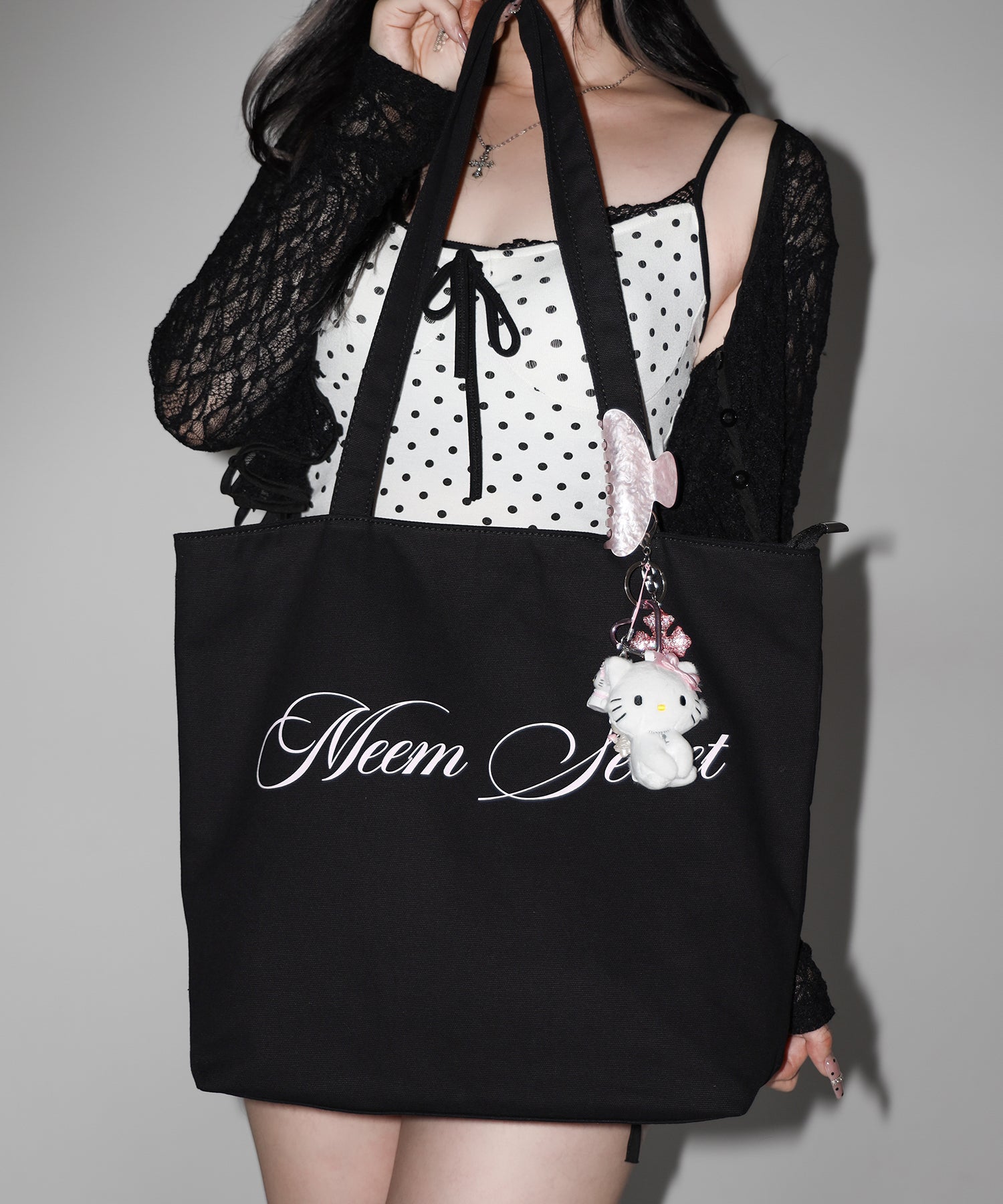 【 ２color 】レタリングロゴトートバッグ / lettering logo tote bag