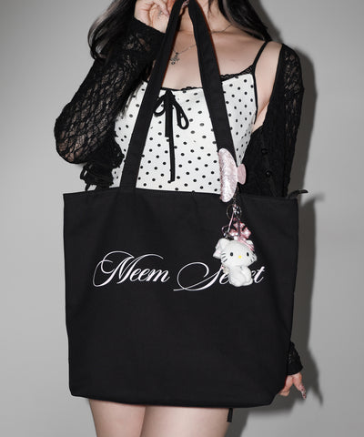 【 ２color 】レタリングロゴトートバッグ / lettering logo tote bag