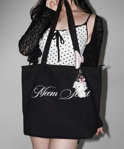【 ２color 】レタリングロゴトートバッグ / lettering logo tote bag