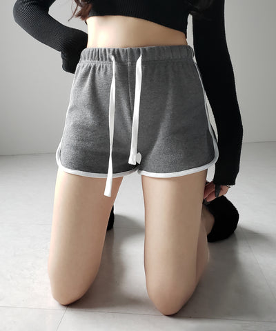 【 ３color 】サイドラインパイピングスウェットショートパンツ ／ sideline piping sweat short pants