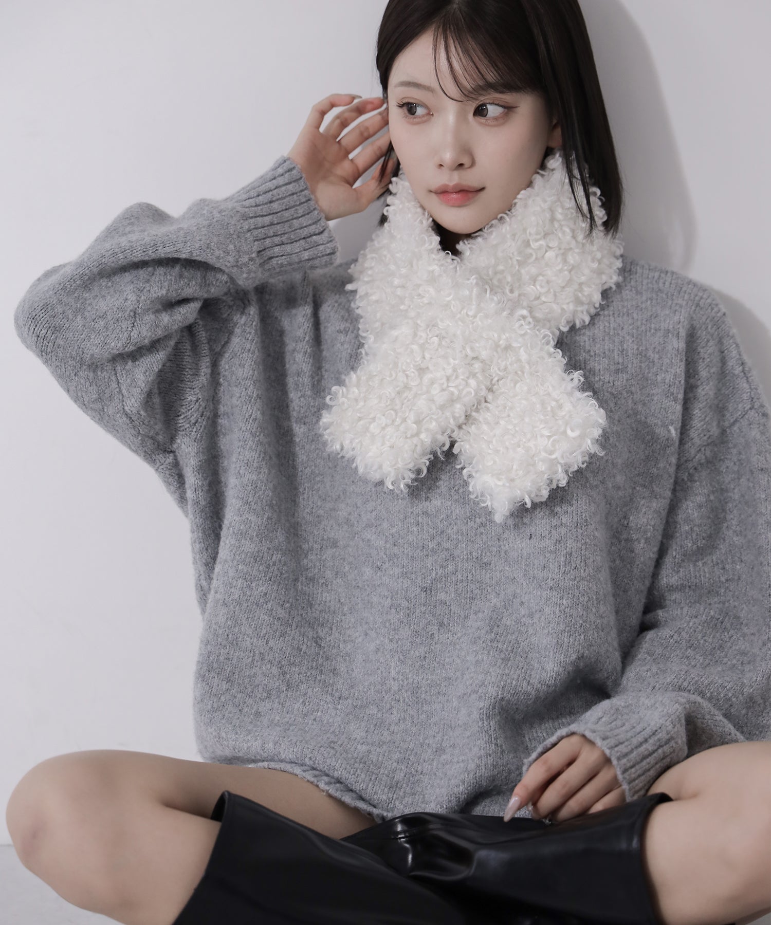 テディボアミニマフラー ／ teddy boa mini muffler