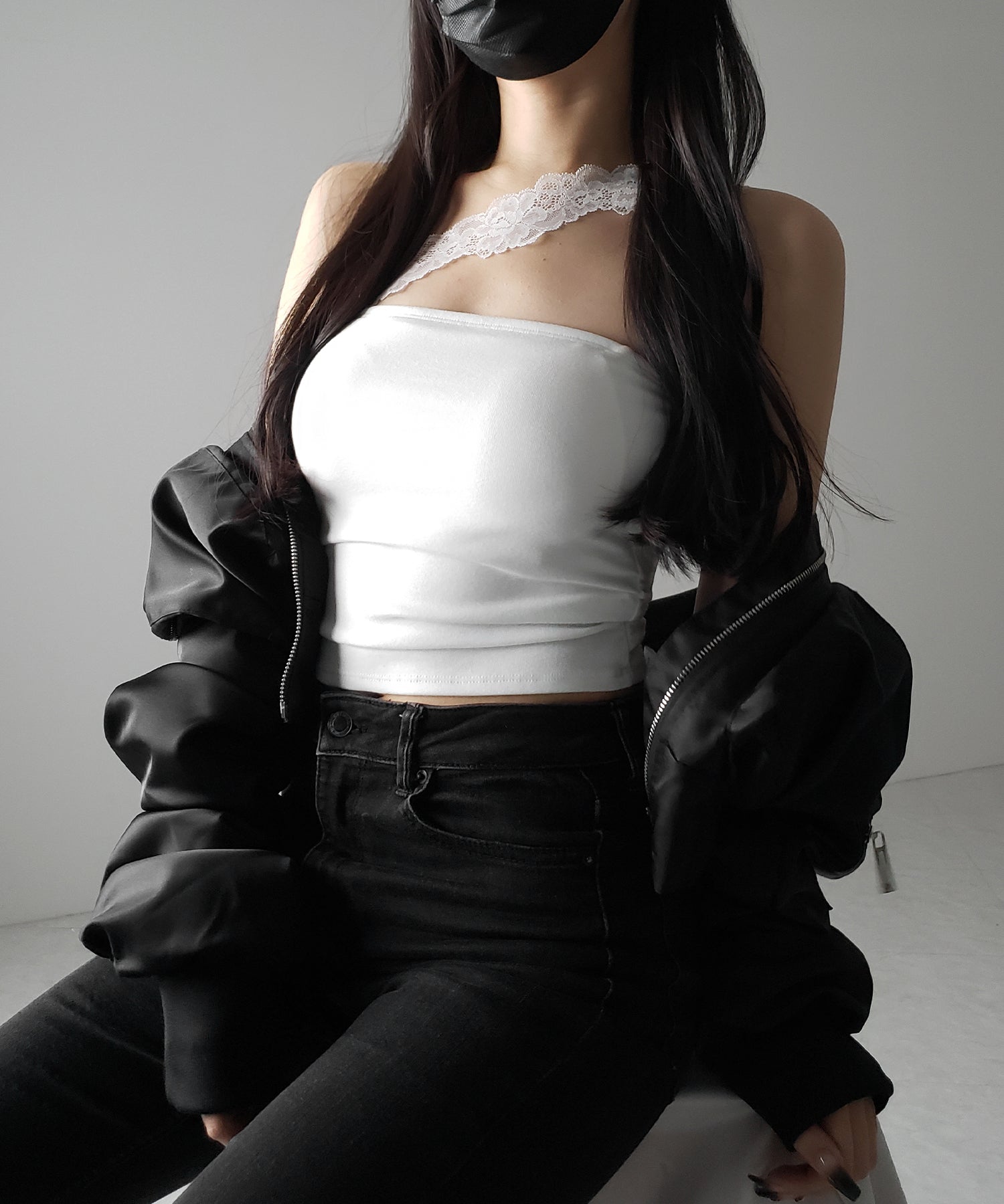【 ２color ／ カップ付 】ナナメレーススクエアキャミソール ／ naname lace square camisole