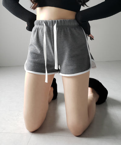 【 ３color 】サイドラインパイピングスウェットショートパンツ ／ sideline piping sweat short pants