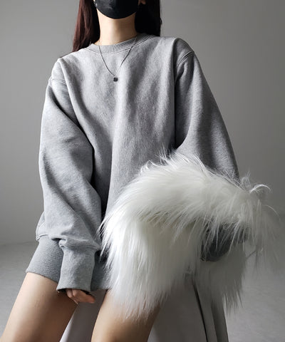【 ５color 】シャギーファーワンハンドルショルダーバッグ ／ shaggy fur onehandle shoulder bag