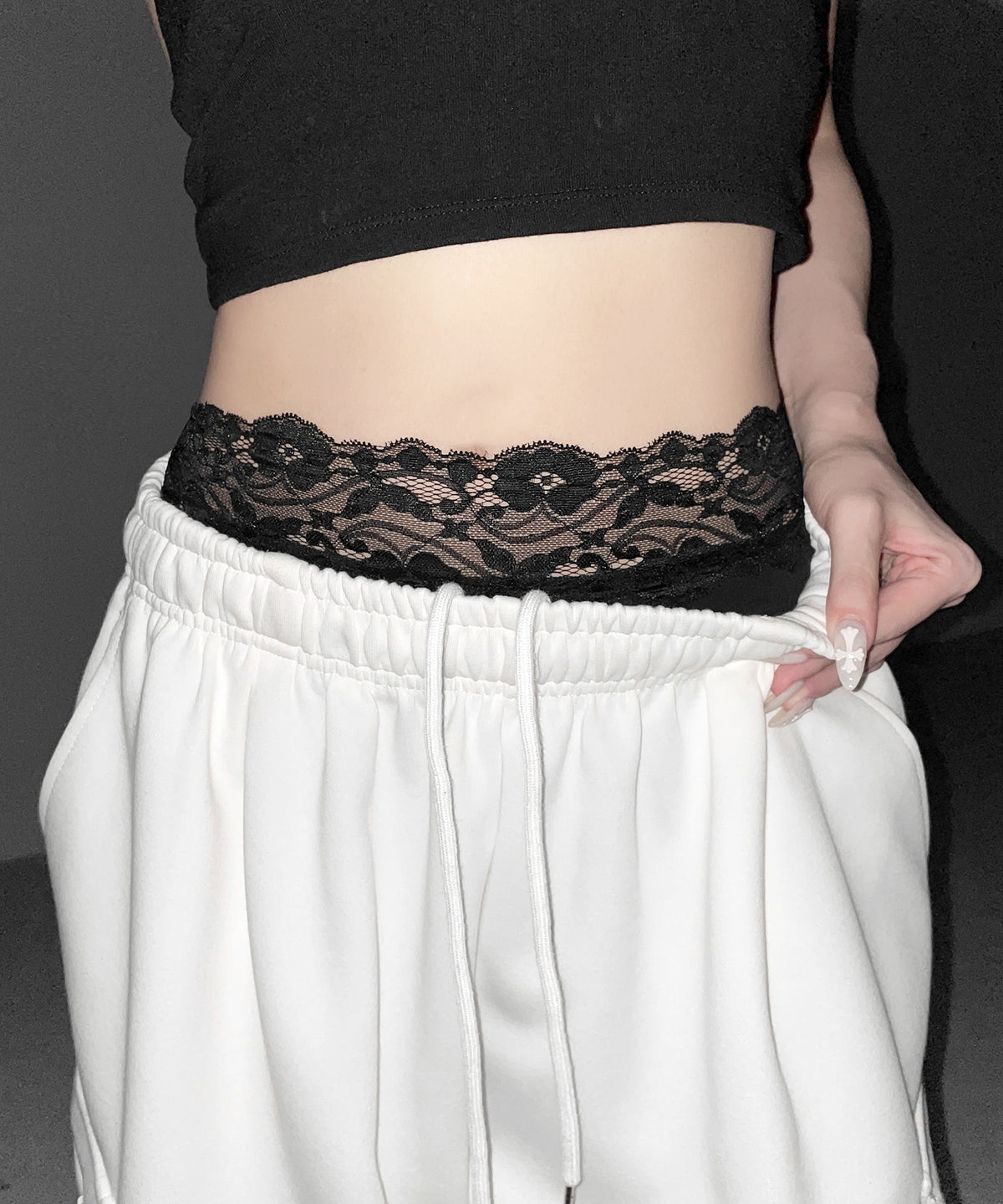 レースレイヤードインナーパンツ ／ Lace layered inner pants