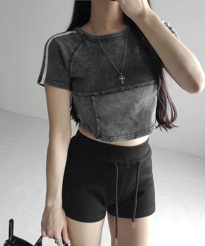 サイドラインヴィンテージショートリブＴシャツ ／ sideline vintage short lib T-shirt