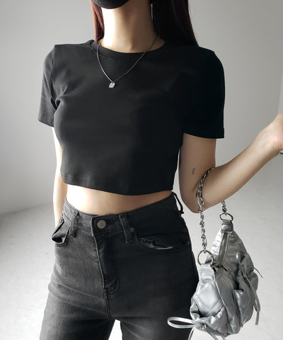 【 ３color 】BASIC ショートチビＴシャツ　／ BASIC SHORT CHIBI T-SHIRTS