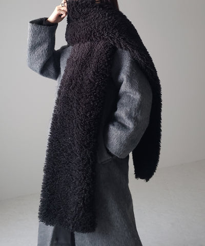 ボリュームフラッフィーシャギーボアマフラー ／ volume fluffy shaggy boa muffler