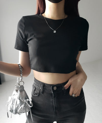 【 ３color 】BASIC ショートチビＴシャツ　／ BASIC SHORT CHIBI T-SHIRTS