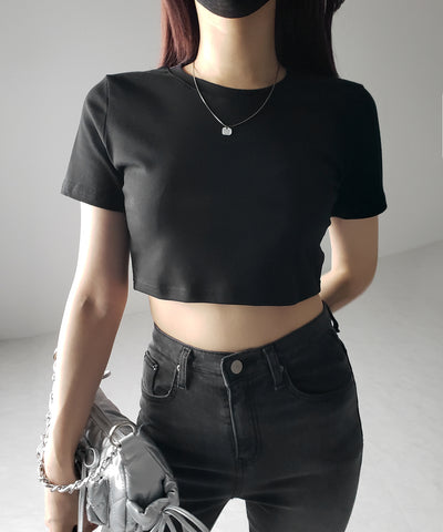 【 ３color 】BASIC ショートチビＴシャツ　／ BASIC SHORT CHIBI T-SHIRTS