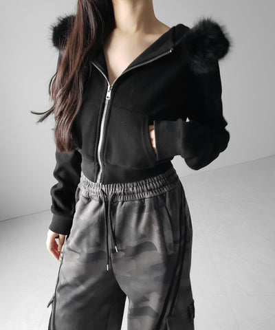 【 裾絞り可能２WAY 】カモフラヴィンテージサイドラインタックワイドスウェットパンツ ／ camouflage vintage side line tuck wide sweatpants