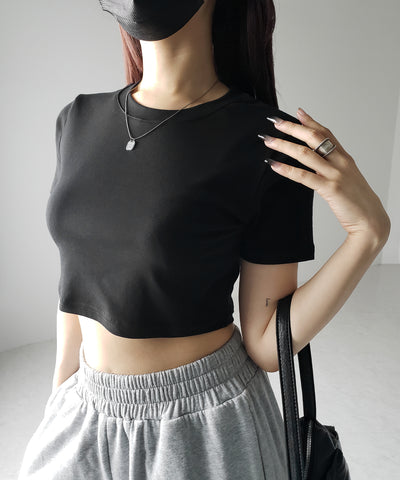 【 ３color 】BASIC ショートチビＴシャツ　／ BASIC SHORT CHIBI T-SHIRTS