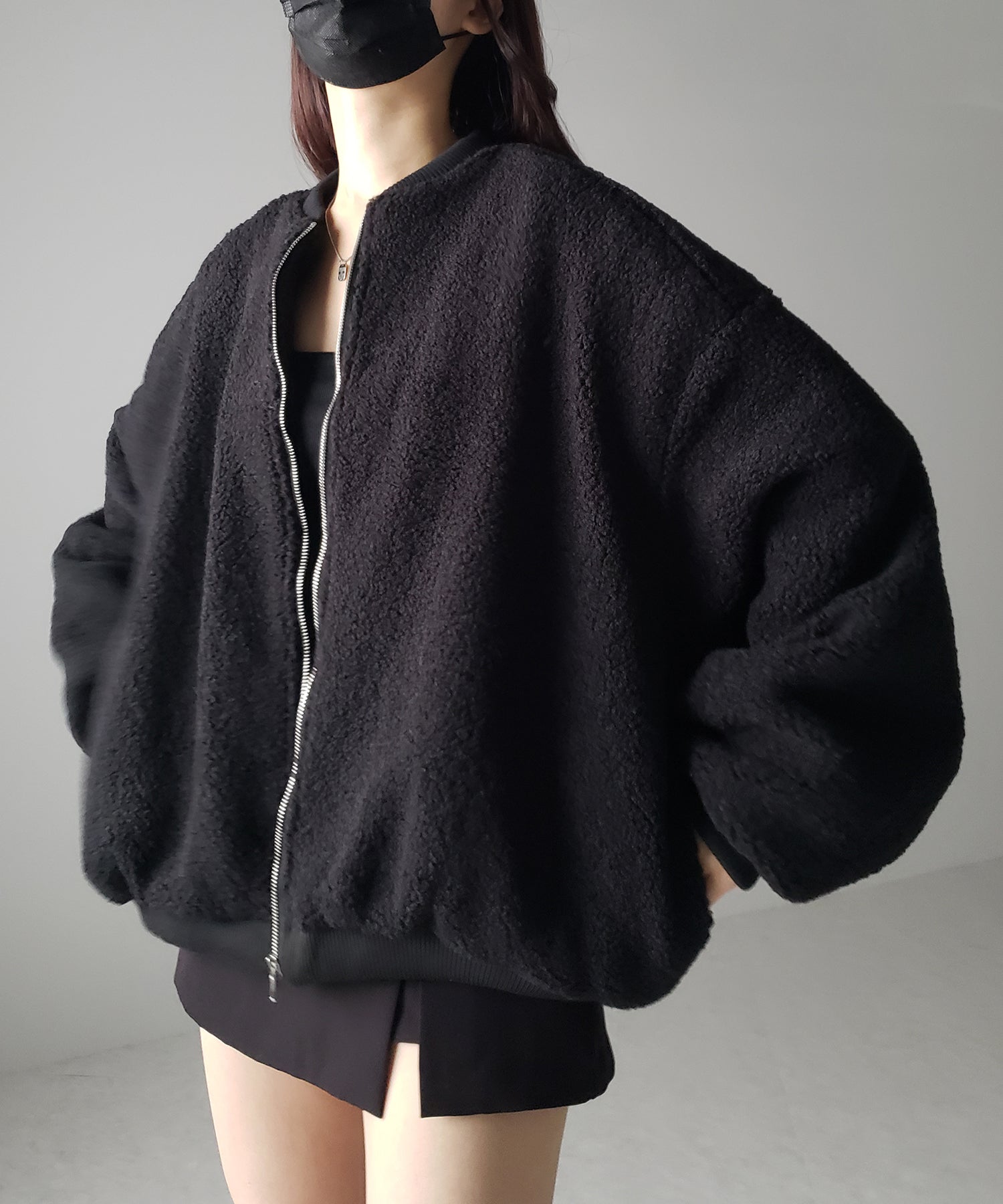 【 ３color 】ビッグシルエットボリュームボアブルゾン