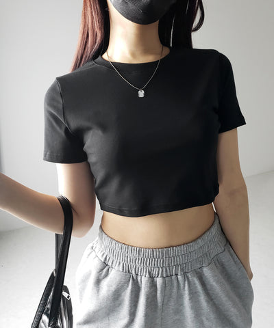 【 ３color 】BASIC ショートチビＴシャツ　／ BASIC SHORT CHIBI T-SHIRTS