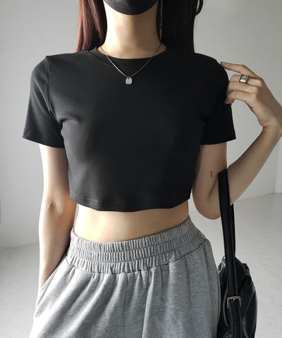 【 ３color 】BASIC ショートチビＴシャツ　／ BASIC SHORT CHIBI T-SHIRTS