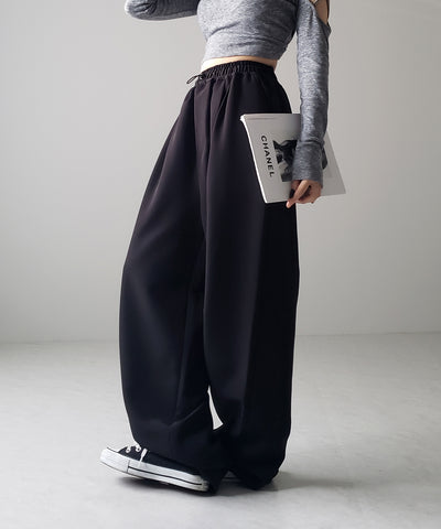 【 ４size／６color 】２WAYドロストタックギャザーバルーンワイドパンツ