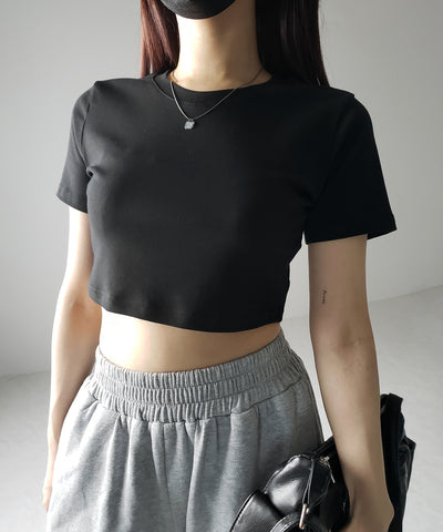 【 ３color 】BASIC ショートチビＴシャツ　／ BASIC SHORT CHIBI T-SHIRTS