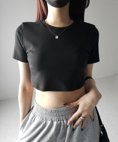 【 ３color 】BASIC ショートチビＴシャツ　／ BASIC SHORT CHIBI T-SHIRTS