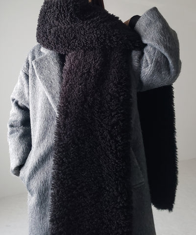 ボリュームフラッフィーシャギーボアマフラー ／ volume fluffy shaggy boa muffler