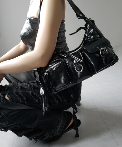 【 ショルダーにできる２WAY 】 ４アウトポケットワンハンドルショルダーバッグ ／ 4 outpocket onehandle shoulder bag
