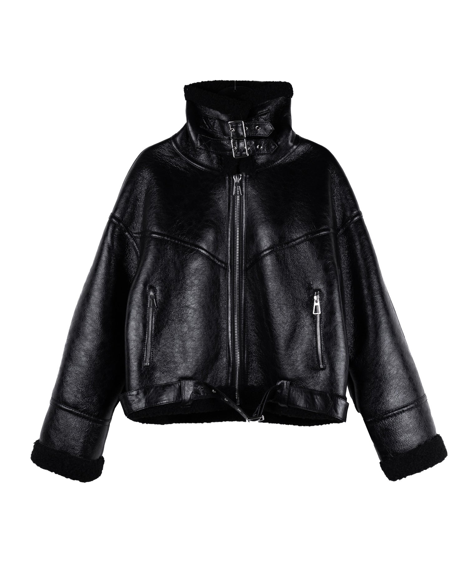 【 限定先行販売 】B-3ヴィンテージレザーボアムートンジャケット ／ B-3 vintage leather boa mouton jacket