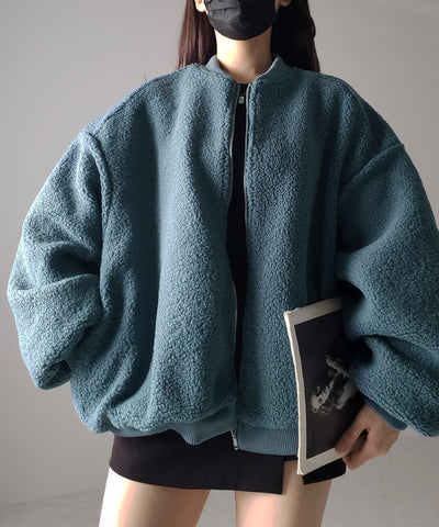 【 ３color 】ビッグシルエットボリュームボアブルゾン