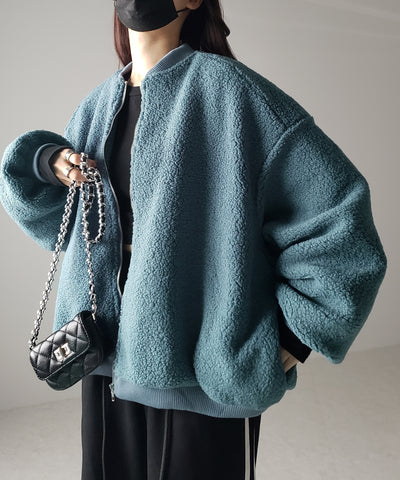 【 ３color 】ビッグシルエットボリュームボアブルゾン