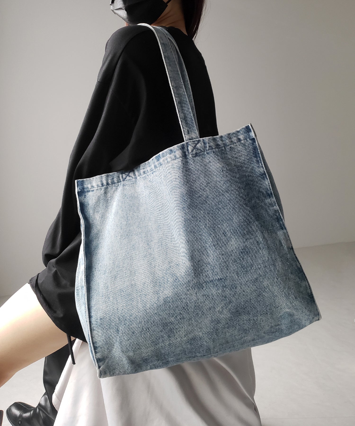 デニムリメイク超ビッグマルチバッグ&布バスケット