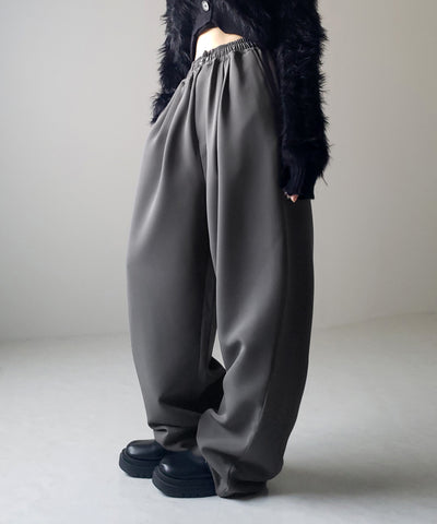 【 ４size／６color 】２WAYドロストタックギャザーバルーンワイドパンツ