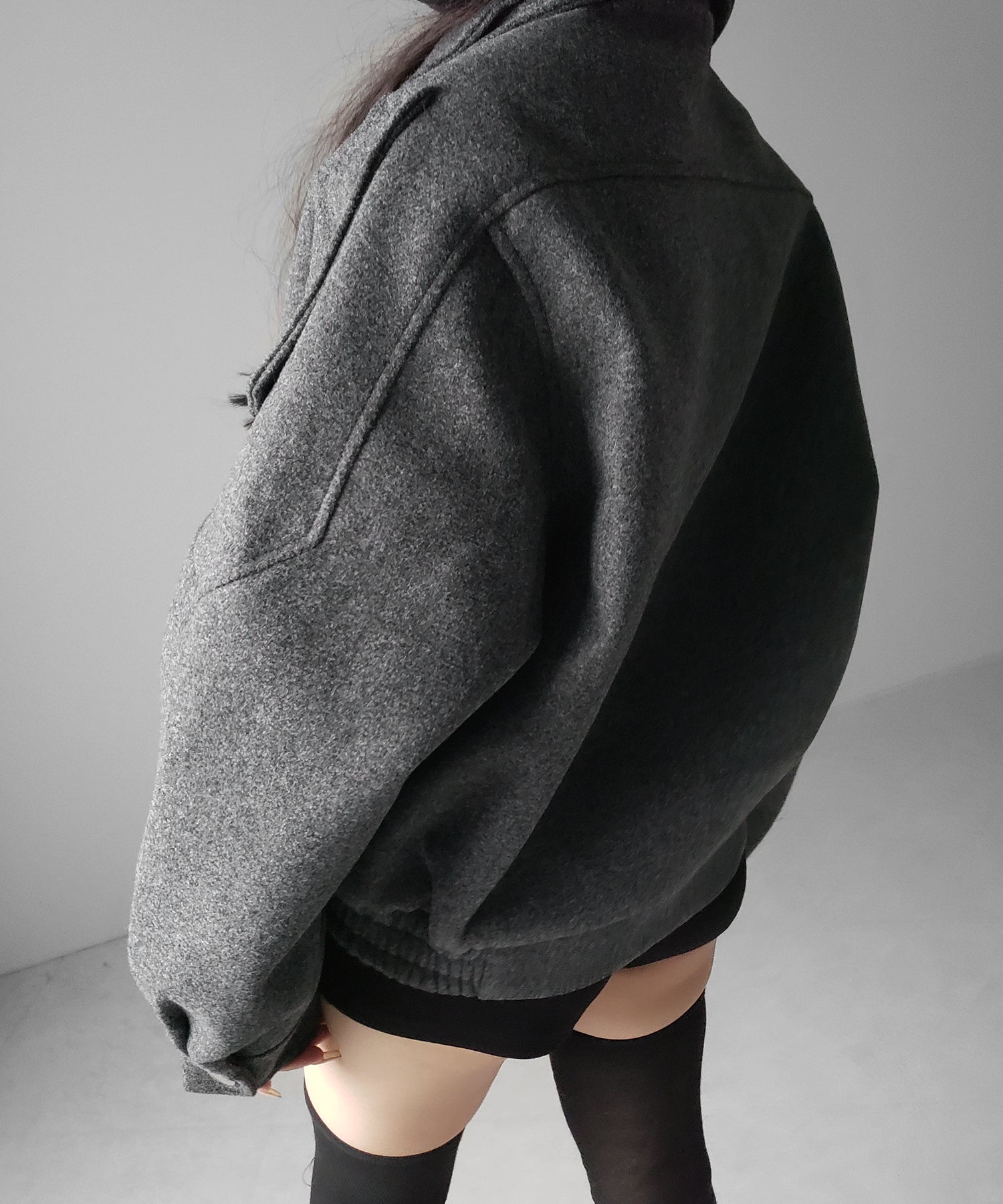 ウールライクベルテッドオーバーコート ／ wool like belted over coat