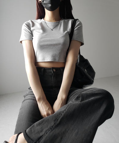 【 ３color 】BASIC ショートチビＴシャツ　／ BASIC SHORT CHIBI T-SHIRTS