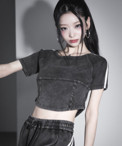 サイドラインヴィンテージショートリブＴシャツ ／ sideline vintage short lib T-shirt
