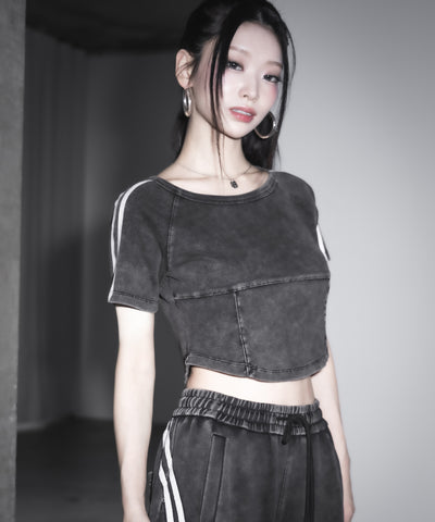 サイドラインヴィンテージショートリブＴシャツ ／ sideline vintage short lib T-shirt