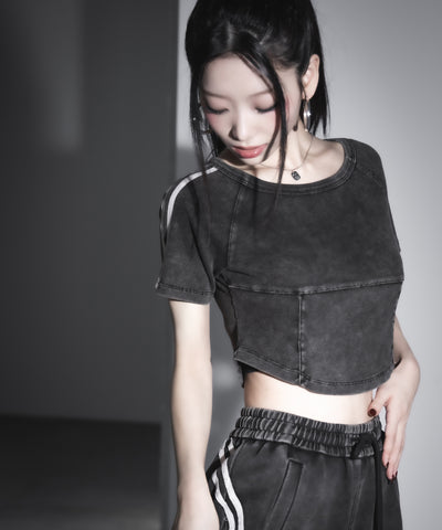 サイドラインヴィンテージショートリブＴシャツ ／ sideline vintage short lib T-shirt