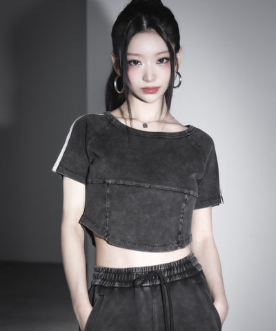 サイドラインヴィンテージショートリブＴシャツ ／ sideline vintage short lib T-shirt