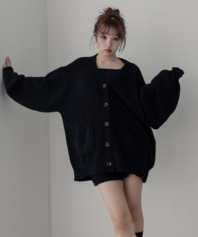 【 MINAMIさん着用 ／セットアップ可能 】マシュマロタッチビッグカーディガン ／ marshmallow touch big cardigan