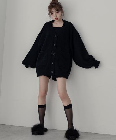 【 MINAMIさん着用 ／セットアップ可能 】マシュマロタッチビッグカーディガン ／ marshmallow touch big cardigan