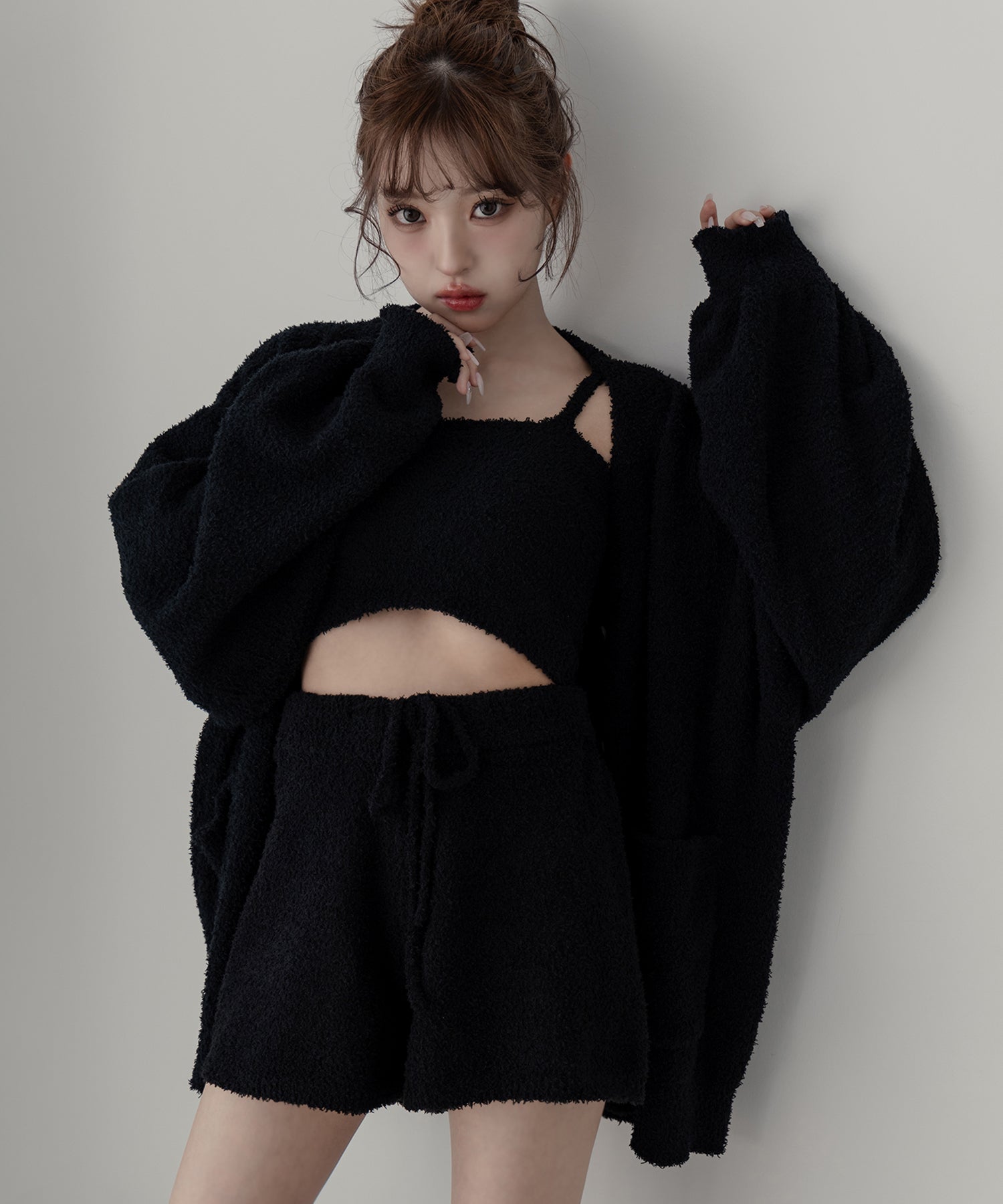 【 MINAMIさん着用 ／セットアップ可能 】マシュマロタッチビッグカーディガン ／ marshmallow touch big cardigan