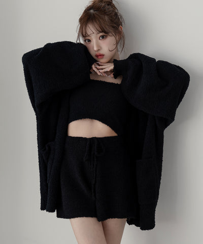 【 MINAMIさん着用 ／セットアップ可能 】マシュマロタッチビッグカーディガン ／ marshmallow touch big cardigan