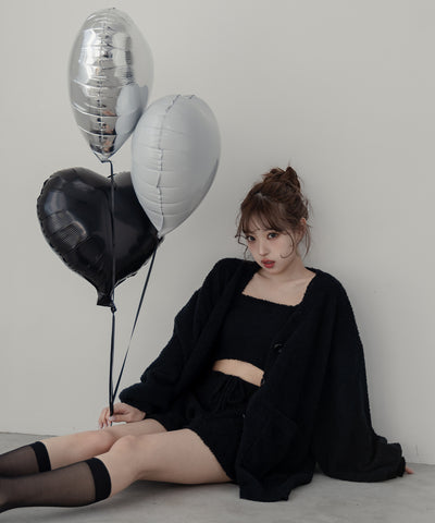 【 MINAMIさん着用 ／セットアップ可能 】マシュマロタッチビッグカーディガン ／ marshmallow touch big cardigan