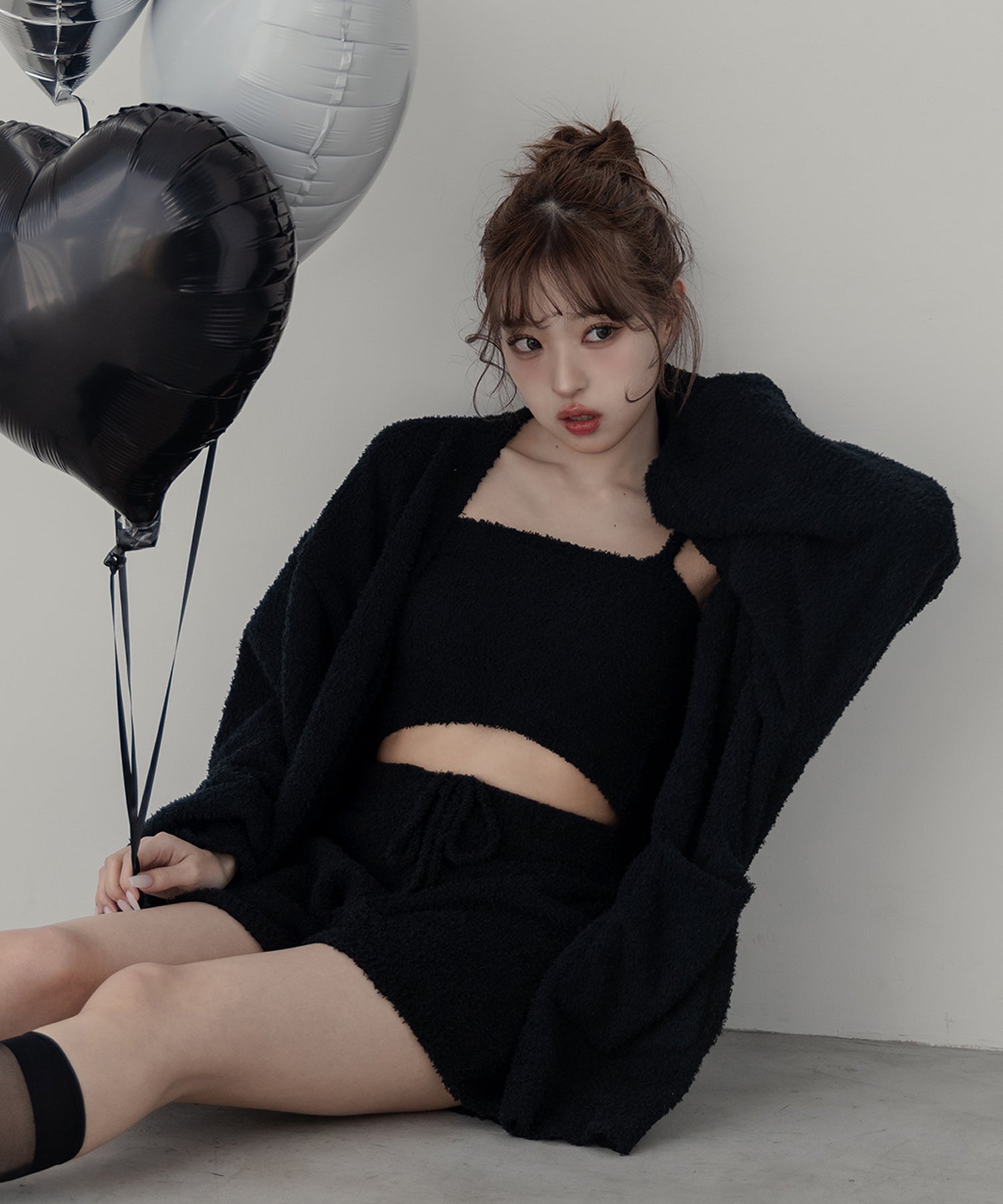 【 MINAMIさん着用 ／セットアップ可能 】マシュマロタッチショートキャミソール ／ marshmallow touch short camisole