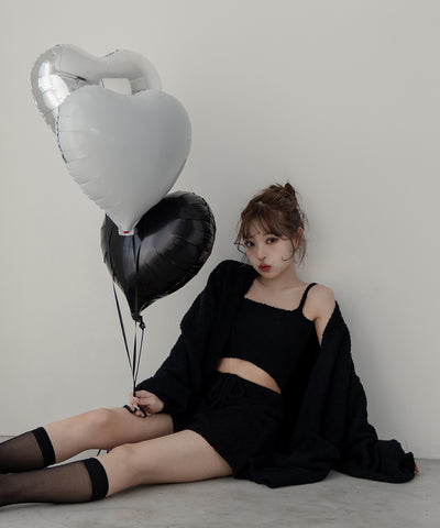 【 MINAMIさん着用 】フェザーファールームシューズ ／ feather fur room shoes