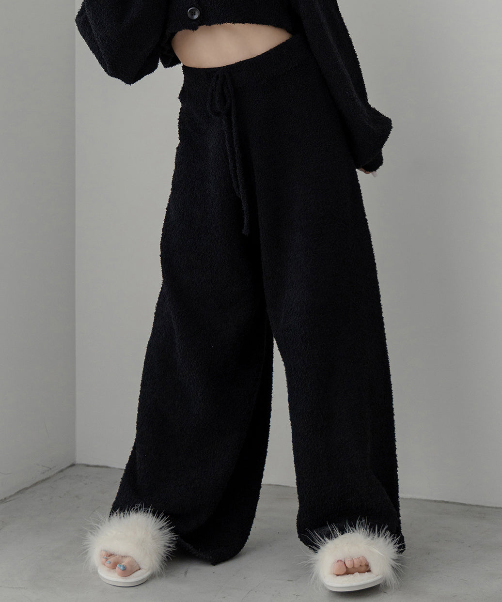 【 MINAMIさん着用 ／セットアップ可能 】マシュマロタッチワイドパンツ ／ marshmallow touch wide pants
