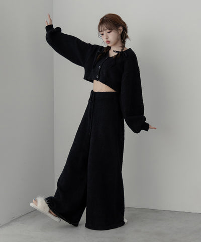 【 MINAMIさん着用 ／セットアップ可能 】マシュマロタッチワイドパンツ ／ marshmallow touch wide pants